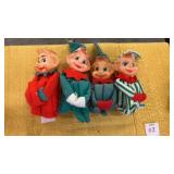 4 Vintage Pixie Shelf Sitters