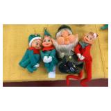 4 Vintage Pixie Shelf Sitters