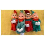 4 Vintage Pixie Shelf Sitters