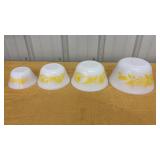Vintage F Federal Glass Flower Daisy Series