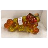 MCM lucite grape cluster with driftwood