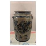 Antique Star Pottery 4-Gallon Eagle Stenciled