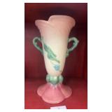 Vtg Hull Woodland Vase Art Pottery W 18 Pink &