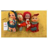 4 Vintage Pixie Shelf Sitters