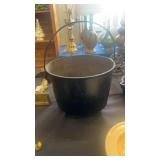 Antique cast iron cauldron