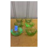 Vintage Anchor Hocking Princess Green Uranium