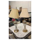 Vintage Hollywood Regency style cut crystal and