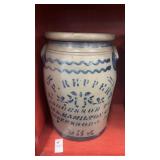 Antique T. F. Reppert 3-Gallon Stenciled