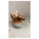 Vintage Elk/Moose antler cream pitchers made in