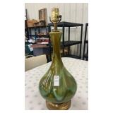MCM onion-shaped ceramic table lamp