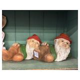 Set of Gnome garden sitters