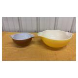 Vintage Pyrex Primary Colors Yellow & Brown