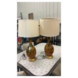 Pair of Vintage MCM ceramic table lamps