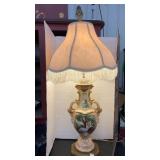 Vintage Capodimonte-style porcelain urn table