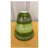 Vintage Pyrex Spring Blossom Green Mixing Bowl