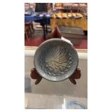 Old Sleepy Eye stoneware bowl W Stand