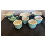 Vintage Aqua dishware