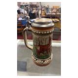 Vintage Gerz German Ceramic Beer Stein Deer