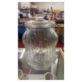 Planters Peanuts 14" Four Corners Figural Glass