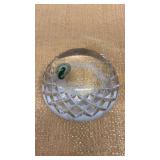 Vintage Waterford Dome Paperweight Cayman Islands