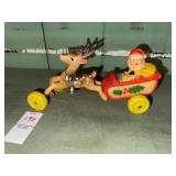 Vintage made in Japan Santa and Reindeer
