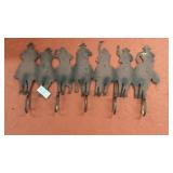 Vintage Metal Cowboy Coat Rack