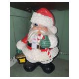 Vintage winking santa ceramic statue