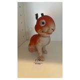 Vintage paper mache bunny figurine, often