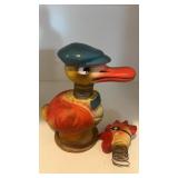 Vintage German Spring Figure Duck & Rooster head