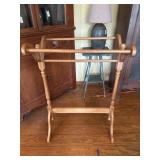 Wooden quilt rack 39in tall