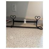 Vintage wall mounted metal paper towel holder