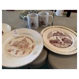 Somerset PA Memorabilia plates and mugs