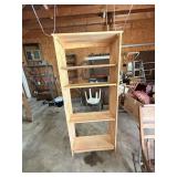 Wooden Shelf 72 in 30.5 in by 11.5 in *contents