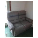 Lazy-boy reclining love seat