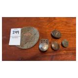 Lot of WWI Patch and Coat Buttons