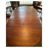 Antique 5 legged dining table 69.5 X 39.5 X 29in