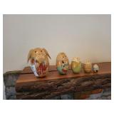 Rabbit nesting dolls