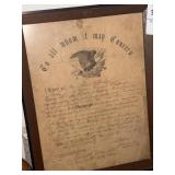 Framed Discharge Document