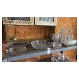 Lot of Glass Dishes, Vases and More