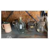 Lot of Syrup Pitchers, Regular Pitchers and More