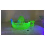 Vintage Uranium Glass Sunkist Juicer