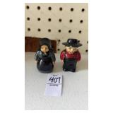 Vintage Amish Couple Salt & Pepper Shakers