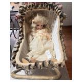 Vintage bisque porcelain doll