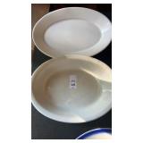 Vintage Ironstone Platter & Bowl