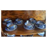 Set of 6 Alhambra England Blue and White