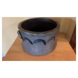 Antique Cobalt-Decorated Stoneware Wide-Mouth