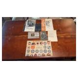 Lot of WWII Military Army Booklets, Bible, Patch