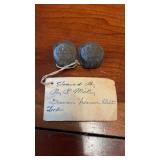 Pair Authentic WW1 Imperial German Button Belt
