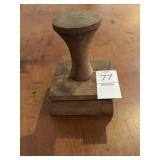 Wooden Antique butter press