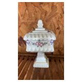 Vintage Milk Glass Westmoreland  Hand Painted